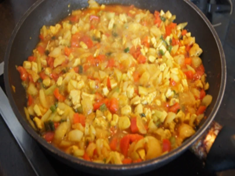 Rezept: Gefüllte Kohlrabis mit Hähnchenfleisch und Gemüse Bild Nr. 15760 Gefüllte Kohlrabis mit Hähnchenfleisch und Gemüse - Rezept - Bild Nr. 15760