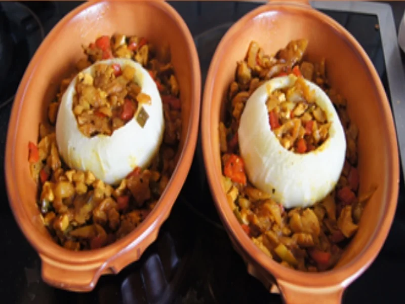 Rezept: Gefüllte Kohlrabis mit Hähnchenfleisch und Gemüse Bild Nr. 15762 Gefüllte Kohlrabis mit Hähnchenfleisch und Gemüse - Rezept - Bild Nr. 15762