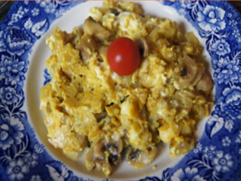Champignon-Käse-Rührei - Rezept - Bild Nr. 2