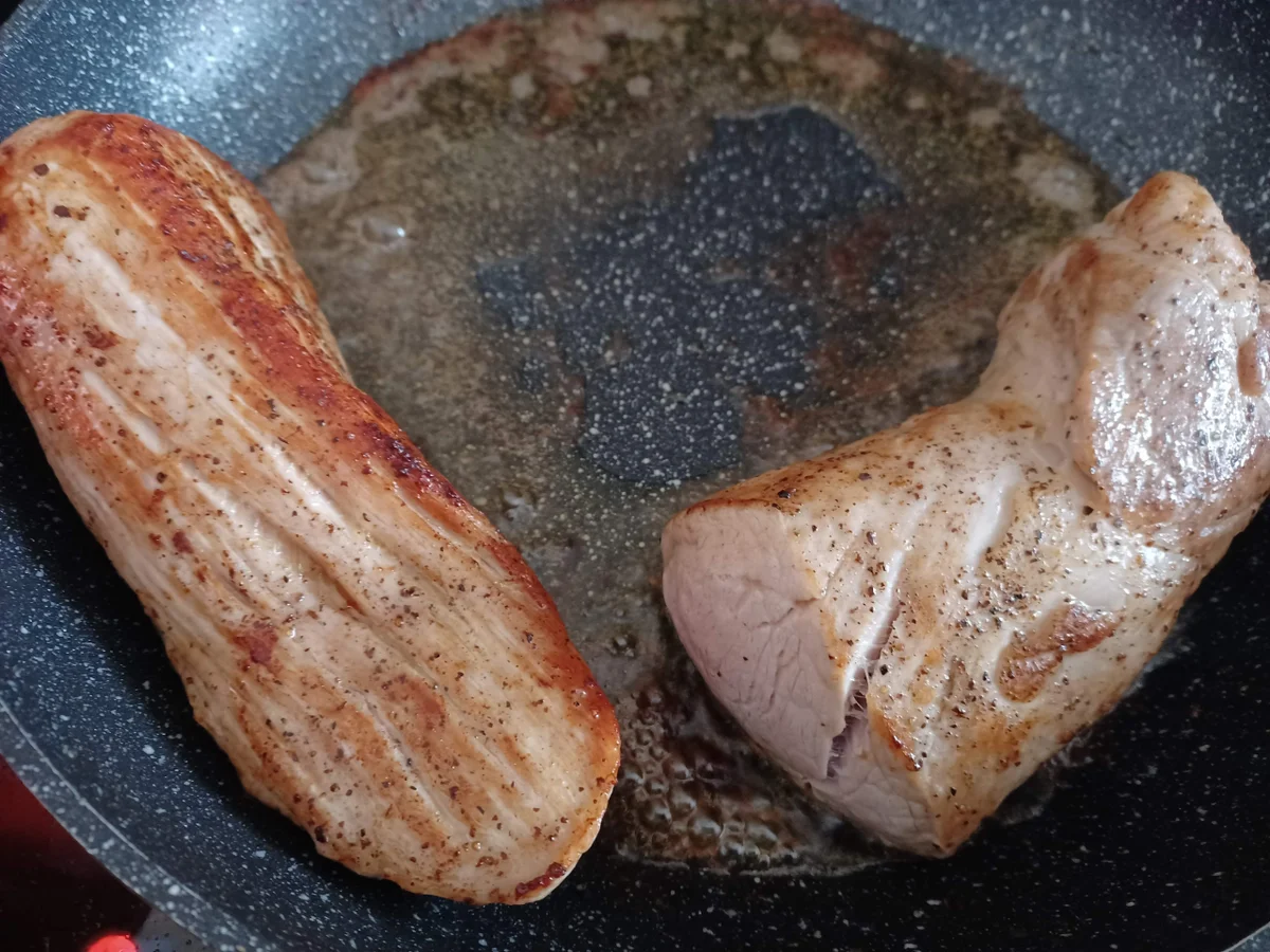 Schweinefilet mit Spargel und Pilzen - Rezept - Bild Nr. 15747
