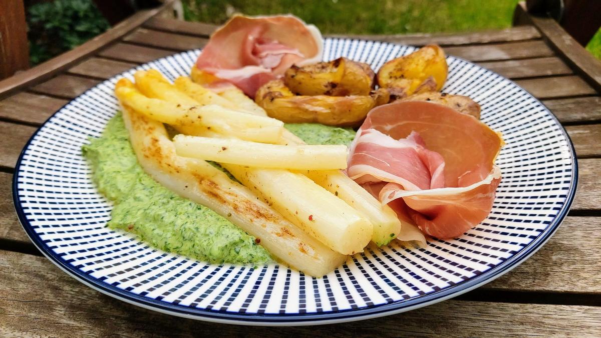 Quetschkartoffeln mit Spargel & Grie Soß - Rezept - Bild Nr. 15768