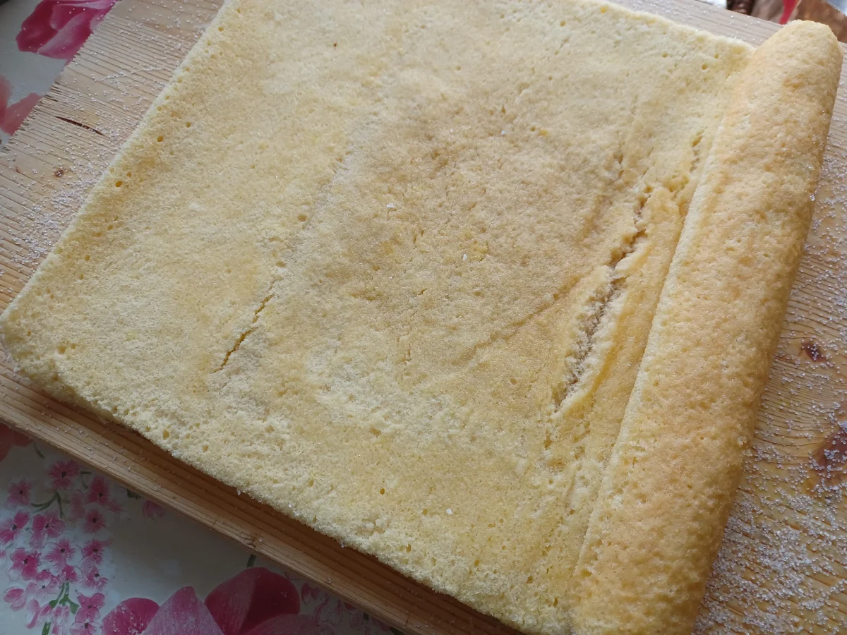 Biskuitrolle mit Orangen - Rezept - Bild Nr. 15755