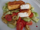 Rezept: Feta -Sticks auf Tomaten-Gurken-Salat Bild Nr. 15759 Feta -Sticks auf Tomaten-Gurken-Salat - Rezept - Bild Nr. 15759