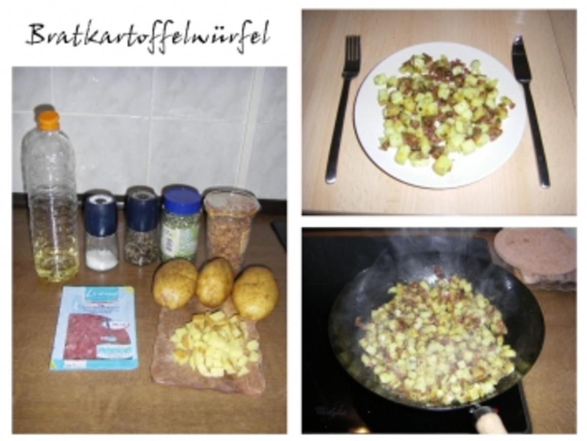 Bratkartoffelwürfel Bratkartoffeln - Rezept