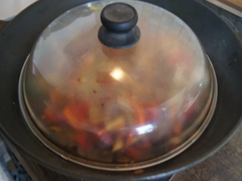 Asia-Nudeln mit Putenfleisch und Gemüse süßsauer - Rezept - Bild Nr. 15780