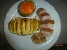 Schweinerückensteak mit Kartoffeln " Hasselback " und würziger Mojo - Rezept - Bild Nr. 15763