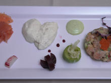 Saiblingstatar und Lachsforelle mit Wasabicreme - Rezept - Bild Nr. 15767