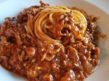 Spaghetti (Teil 2) plus Sosse und Hackfleisch - Rezept - Bild Nr. 2
