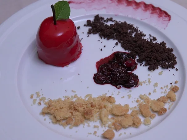 Kirschragout mit Butterstreusel - Rezept - Bild Nr. 15772