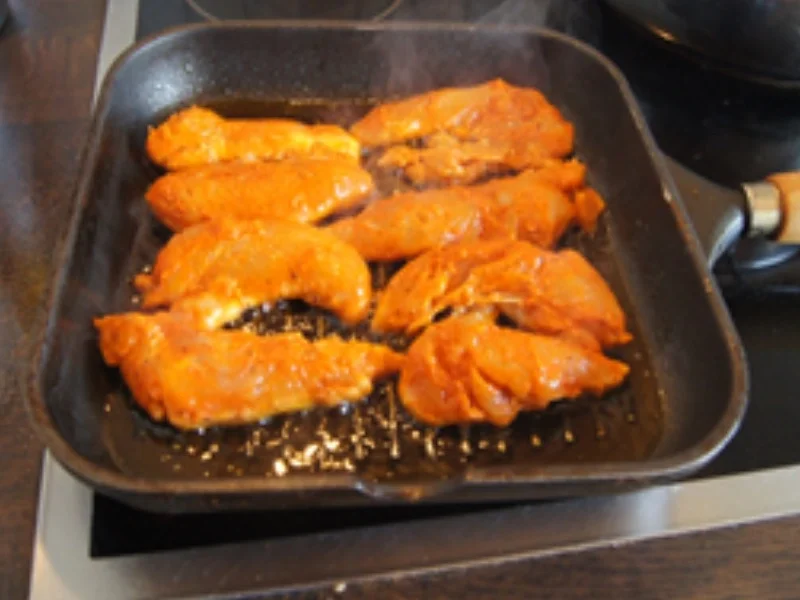 Spargel mit Honig-Senf-Sauce und Hähnchenbrustfilets - Rezept - Bild Nr. 15808