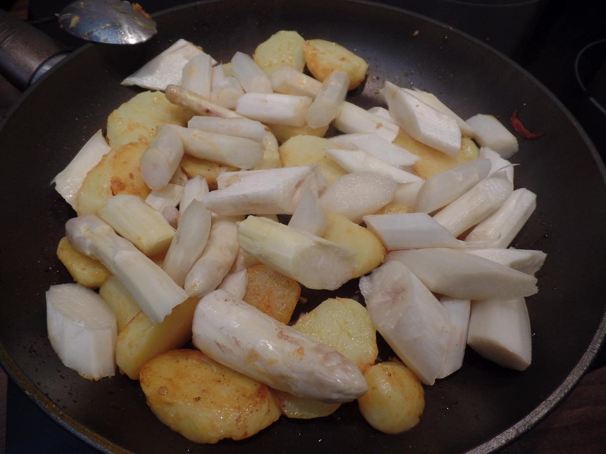 Spargel Kartoffel Tortilla mit Chorizo - einfach - von Sheeva1960