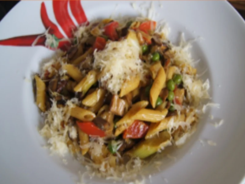 Nudel-Gemüse-Waldpilz-Pfanne - Rezept - Bild Nr. 2