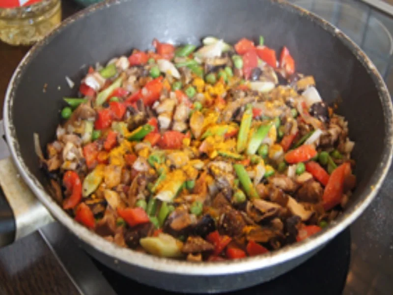 Nudel-Gemüse-Waldpilz-Pfanne - Rezept - Bild Nr. 9