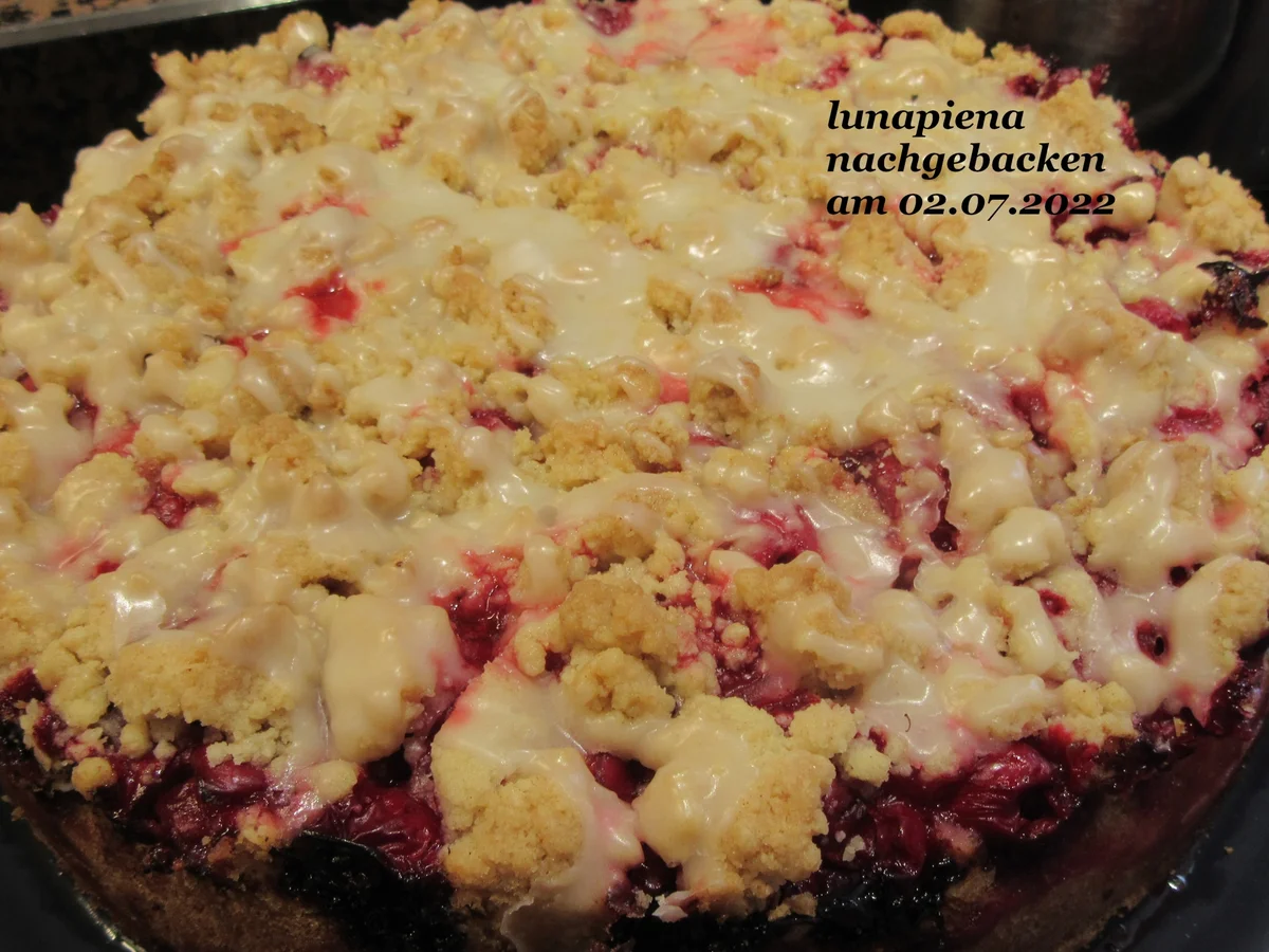 Rezept: Kirschstreuselkuchen Bild Nr. 7 Kirschstreuselkuchen - Rezept - Bild Nr. 7