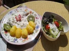 Sahne Herings Filets mit Pellkartoffeln und gemischten Blattsalat - Rezept - Bild Nr. 15812