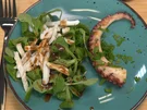 Feldsalat mit Tintenfischtuben und Oktopus - Rezept - Bild Nr. 2