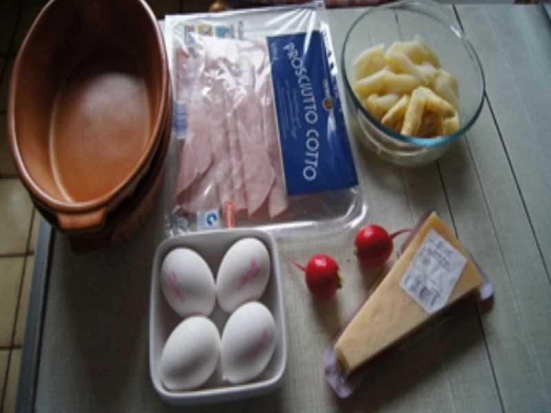 Rührei-Spargel-Auflauf mit Schinken - Rezept - Bild Nr. 3