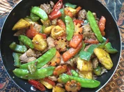 Gemüsepfanne mit Hühnerbrust in süß-saurer Sauce - Rezept - Bild Nr. 2