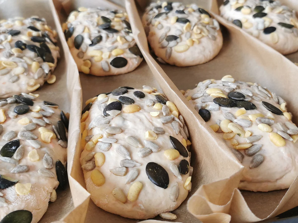 Möhrenbrötchen - Dinkelmehl mit 10 g Hefe - Rezept - Bild Nr. 15838