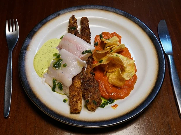 Confierte Forelle mit Peperonata und Knusprigem - Rezept - Bild Nr. 15833