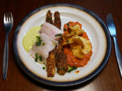 Confierte Forelle mit Peperonata und Knusprigem - Rezept - Bild Nr. 15833
