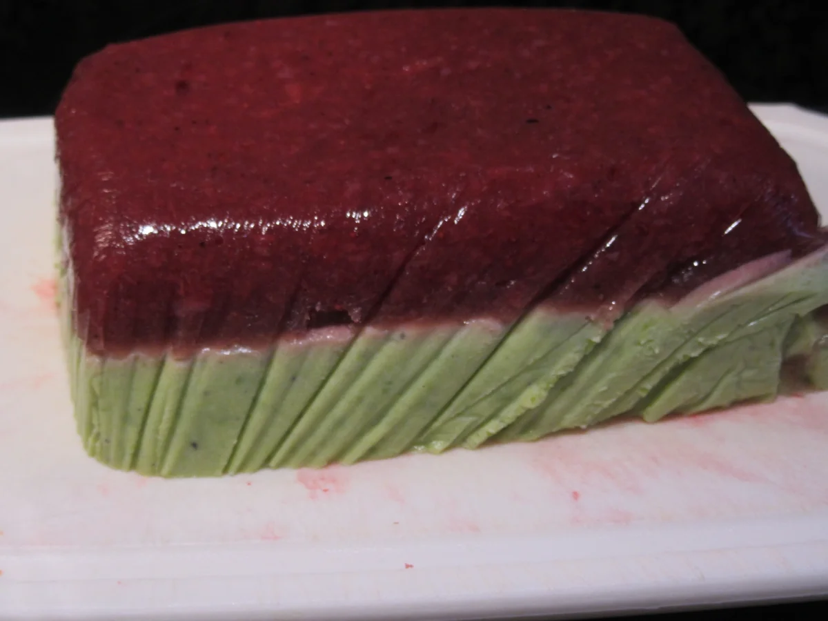 Vorspeisen: Erdbeer-Erbsen-Terrine mit Deko - Rezept - Bild Nr. 15838