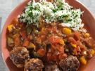 Hackbällchen mit Paprika und Petersilie - Reis - Rezept - Bild Nr. 2