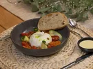 Confierte Tomaten mit Burrata und selbstgemachtem Sauerteigbrot - Rezept - Bild Nr. 15837
