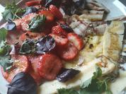 Erdbeer Salat mit Pancetta und Käse - Rezept - Bild Nr. 15837