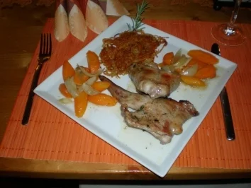 Kaninchen mit Thymianbutter - Rezept