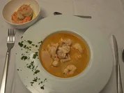 Krustentiersuppe mit Langusten und Scamponi-Einlage - Rezept - Bild Nr. 2
