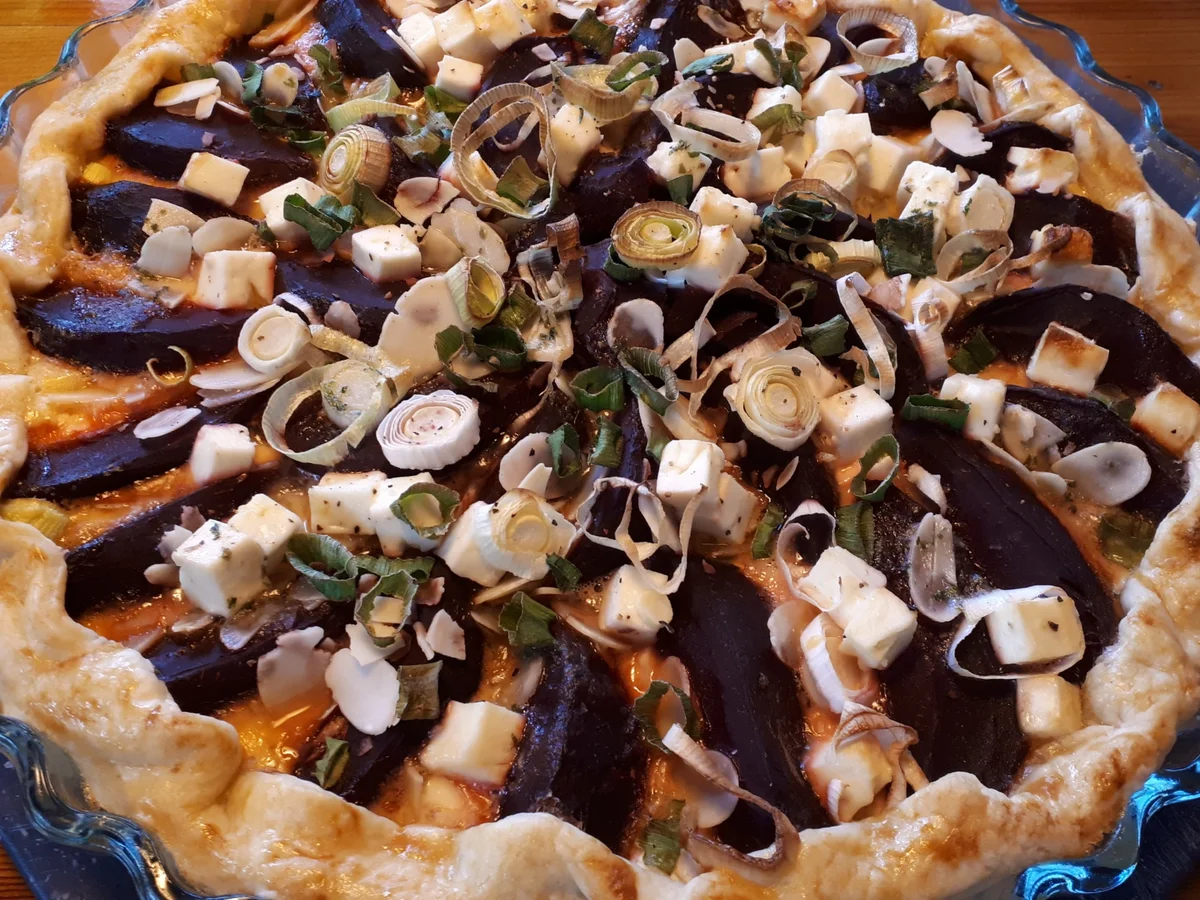 Kisch mit rote Beete & Porree - Rezept - Bild Nr. 3