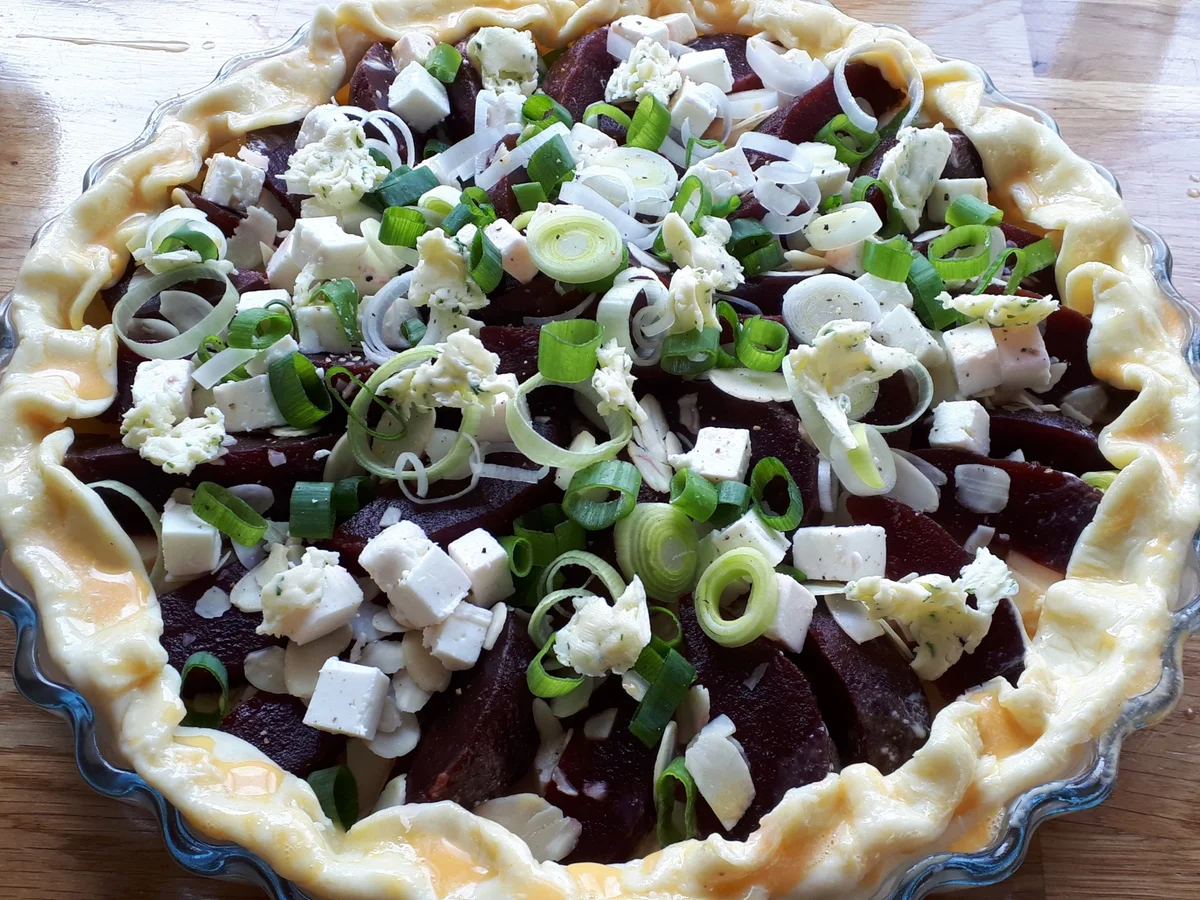 Kisch mit rote Beete & Porree - Rezept - Bild Nr. 16008