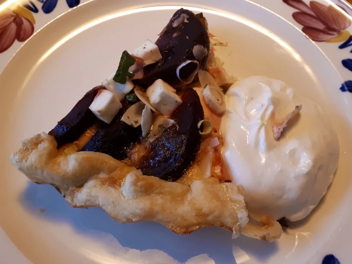 Kisch mit rote Beete & Porree - Rezept - Bild Nr. 16018