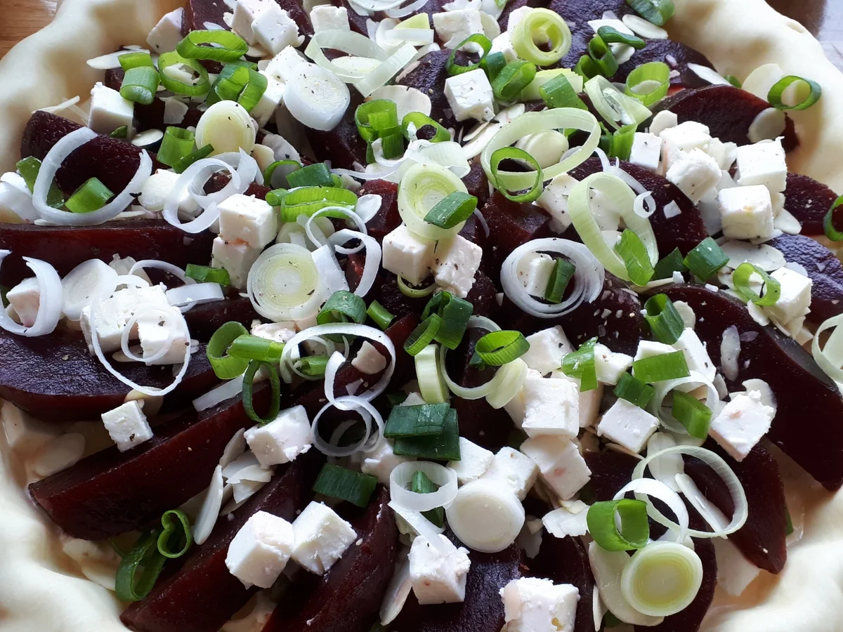 Kisch mit rote Beete & Porree - Rezept - Bild Nr. 16019