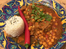 Mutton-Chana-Curry mit Reis - Rezept - Bild Nr. 15857