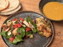 Kokos-Currysuppe und Fattoush mit Granatapfel - Rezept - Bild Nr. 15918