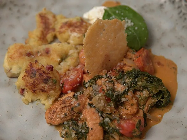 Parmesan-Hähnchen mit Kartoffeltaler - Rezept - Bild Nr. 15923