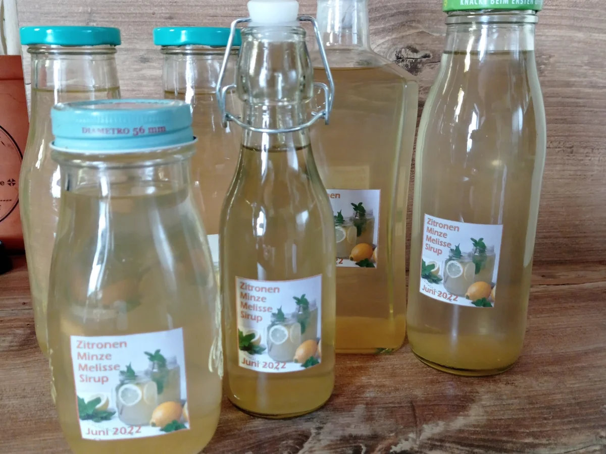 Sirup von Zitronenmelisse, Minze und Zitronen - Rezept - Bild Nr. 15919