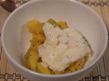 Mango-Kiwi-Salat mit Kokos-Eis - Rezept - Bild Nr. 15918