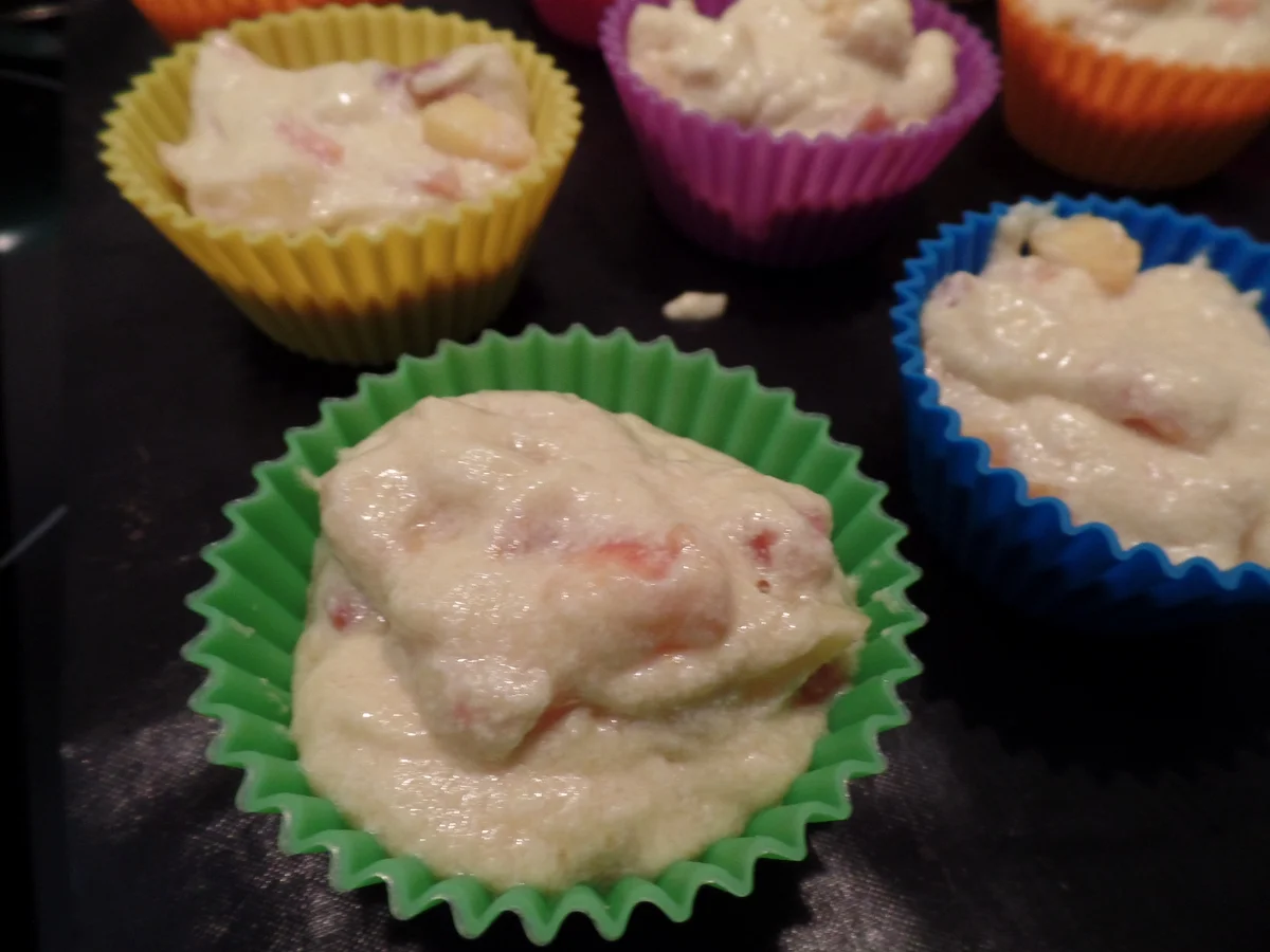 Rezept: Pfirsch-Muffins mit Streusel Bild Nr. 15933 Pfirsch-Muffins mit Streusel - Rezept - Bild Nr. 15933