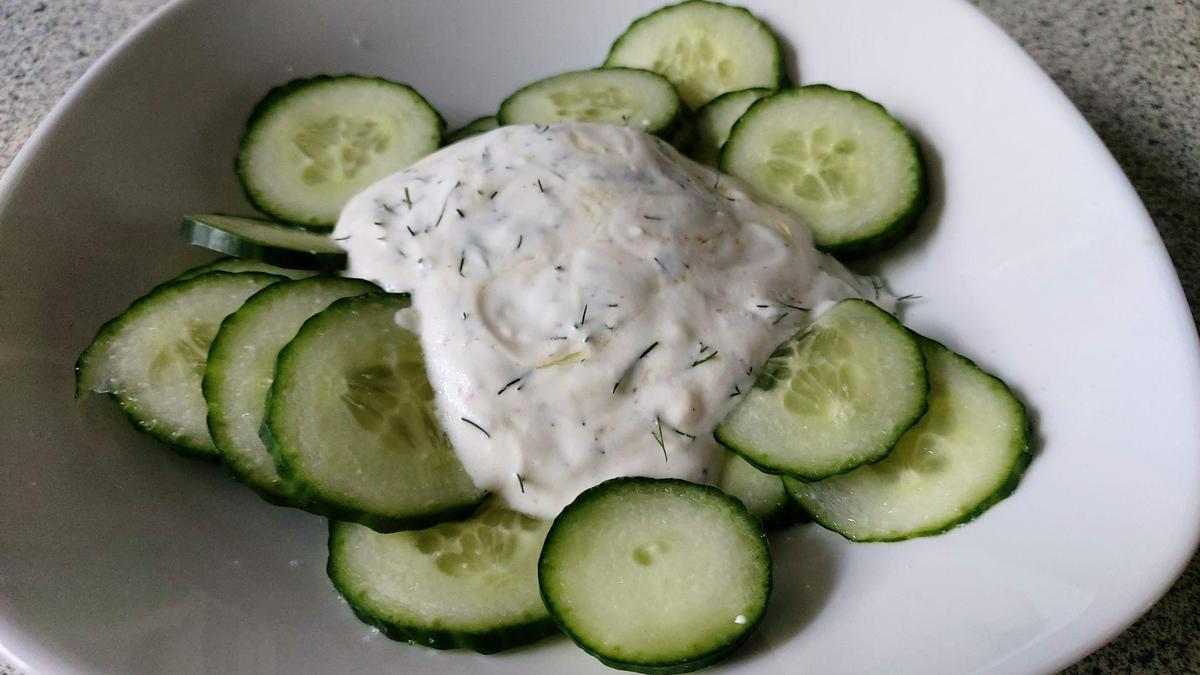 Quetschkartoffeln - Gurkensalat - Rezept - Bild Nr. 7