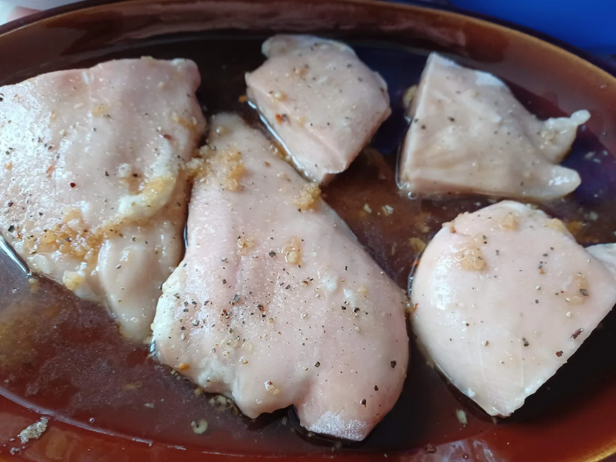 Rezept: Hähnchenbrust mit Spargel und Kartoffeln aus dem Ofen Bild Nr. 15926 Hähnchenbrust mit Spargel und Kartoffeln aus dem Ofen - Rezept - Bild Nr. 15926