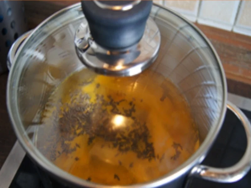 Schnitzeltasche griechischer Art mit frittierten Spargel und Kümmel-Drillingen - Rezept - Bild Nr. 13