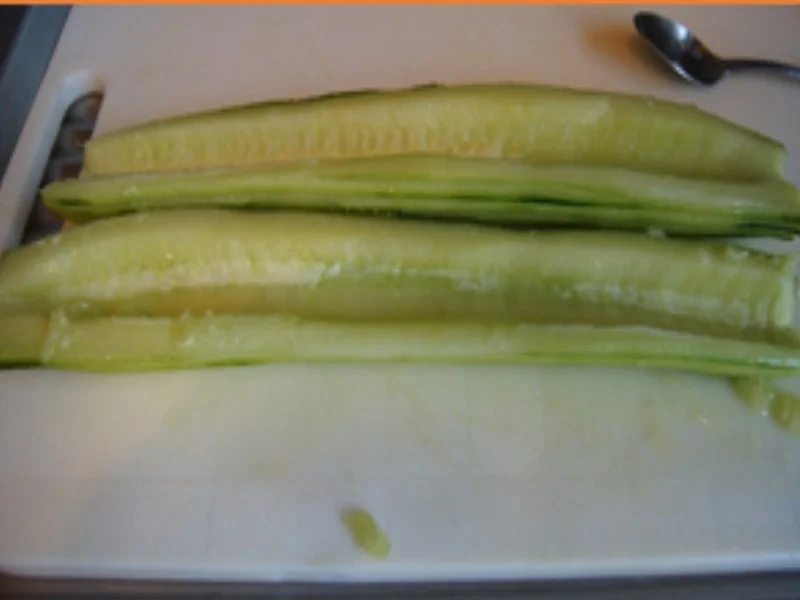 Backkartoffeln mit Shrimps in Knoblauchsauce und chinesischen Gurkensalat - Rezept - Bild Nr. 10