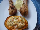 Gefüllte Süßkartoffel mit Hähnchenkeulen - Rezept - Bild Nr. 15961