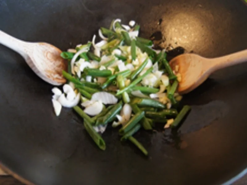 Garnelen süß-sauer mit gelben Basmatireis - Rezept - Bild Nr. 6