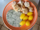 Gebackener Blumenkohl mit gelben Drillingen und Petersilien-Sauce - Rezept - Bild Nr. 2