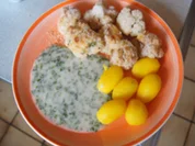 Gebackener Blumenkohl mit gelben Drillingen und Petersilien-Sauce - Rezept - Bild Nr. 2