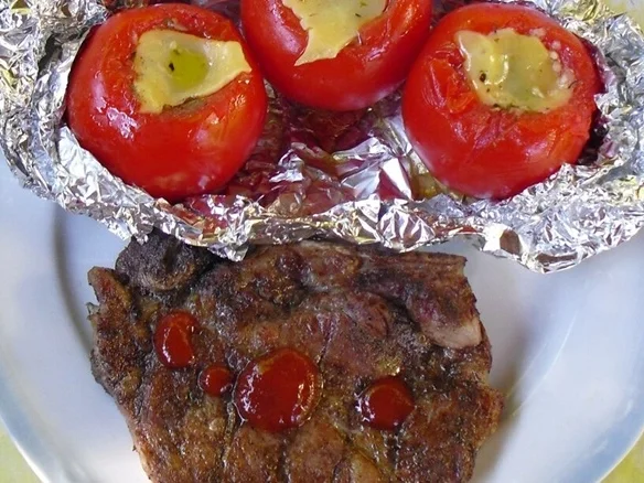 Würziges Fleisch und Tomaten vom Grill - Rezept - Bild Nr. 15988